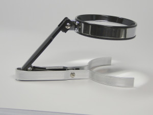 Tischlupe 18cm mit ausklappbarem Standfuss