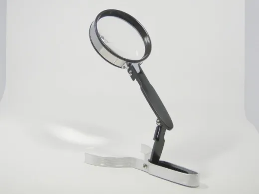 Tischlupe 18cm mit ausklappbarem Standfuss