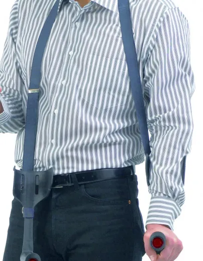 Krückenband und Halteband für Unterarmgehstützen blau