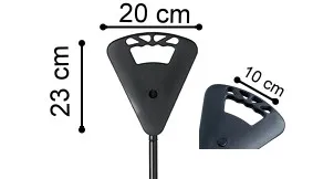 Flipstick Sitzstock faltbar extra kurz mit Tasche dunkelgrün mit Gehhilfenanker