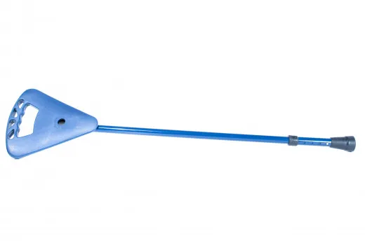 Flipstick Sitzstock Teleskopstock Wanderstock mit Sitz Farbe blau