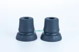 2er Set Krückenkapsel Gehhilfenfuß passend für Rohre mit D=16-17,5mm